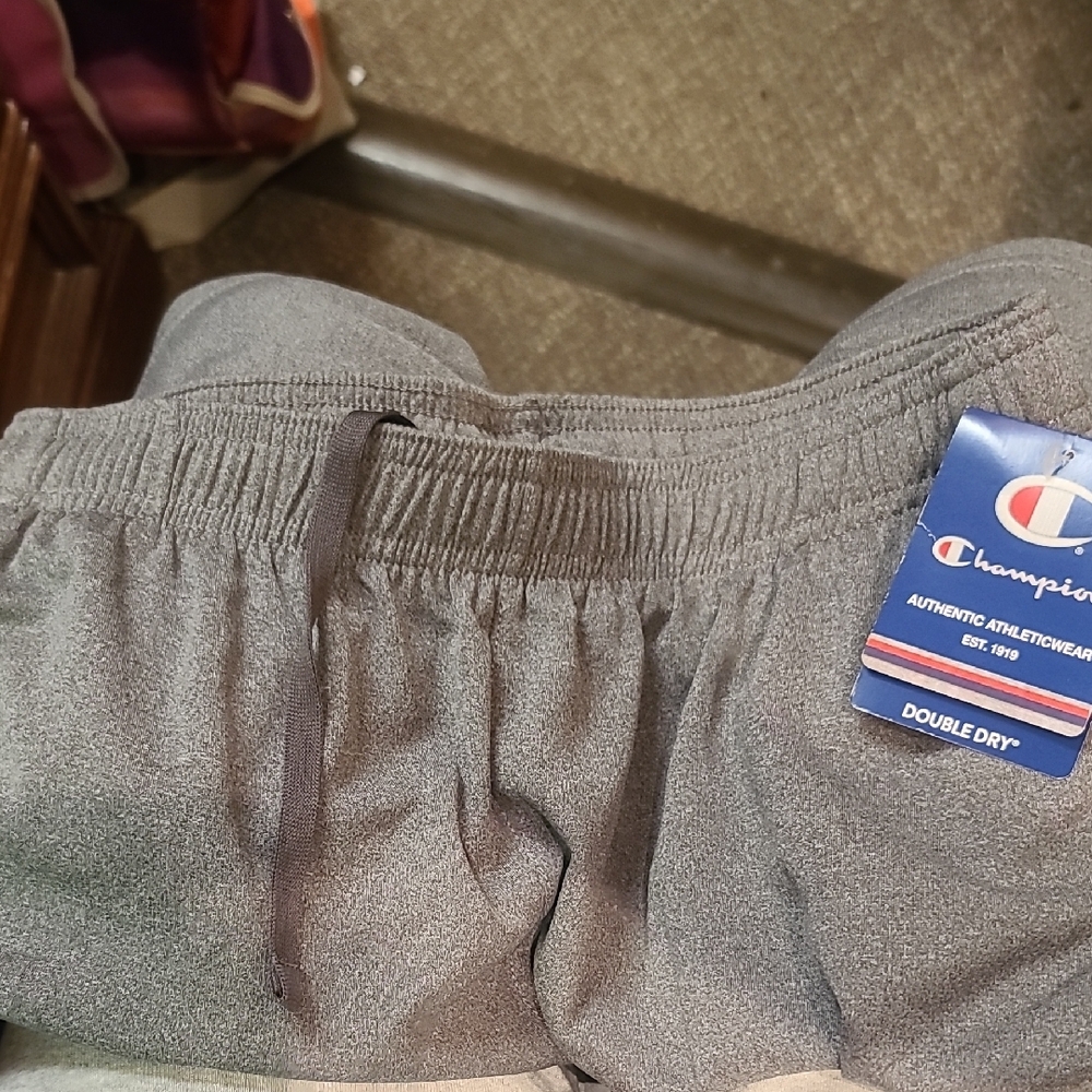 Champion Mens Gray Athletic Shorts